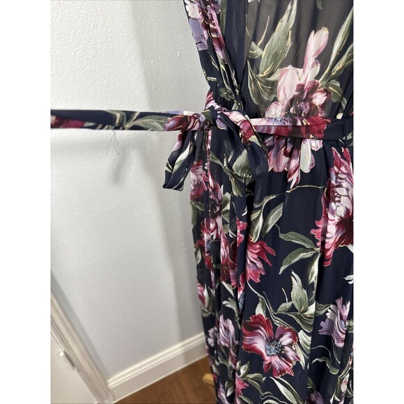 Alexa B Nites Maxi Dress Womens 8‎ Empire Surplice Feminine Summer Resort Flowy - Picture 8 of 12